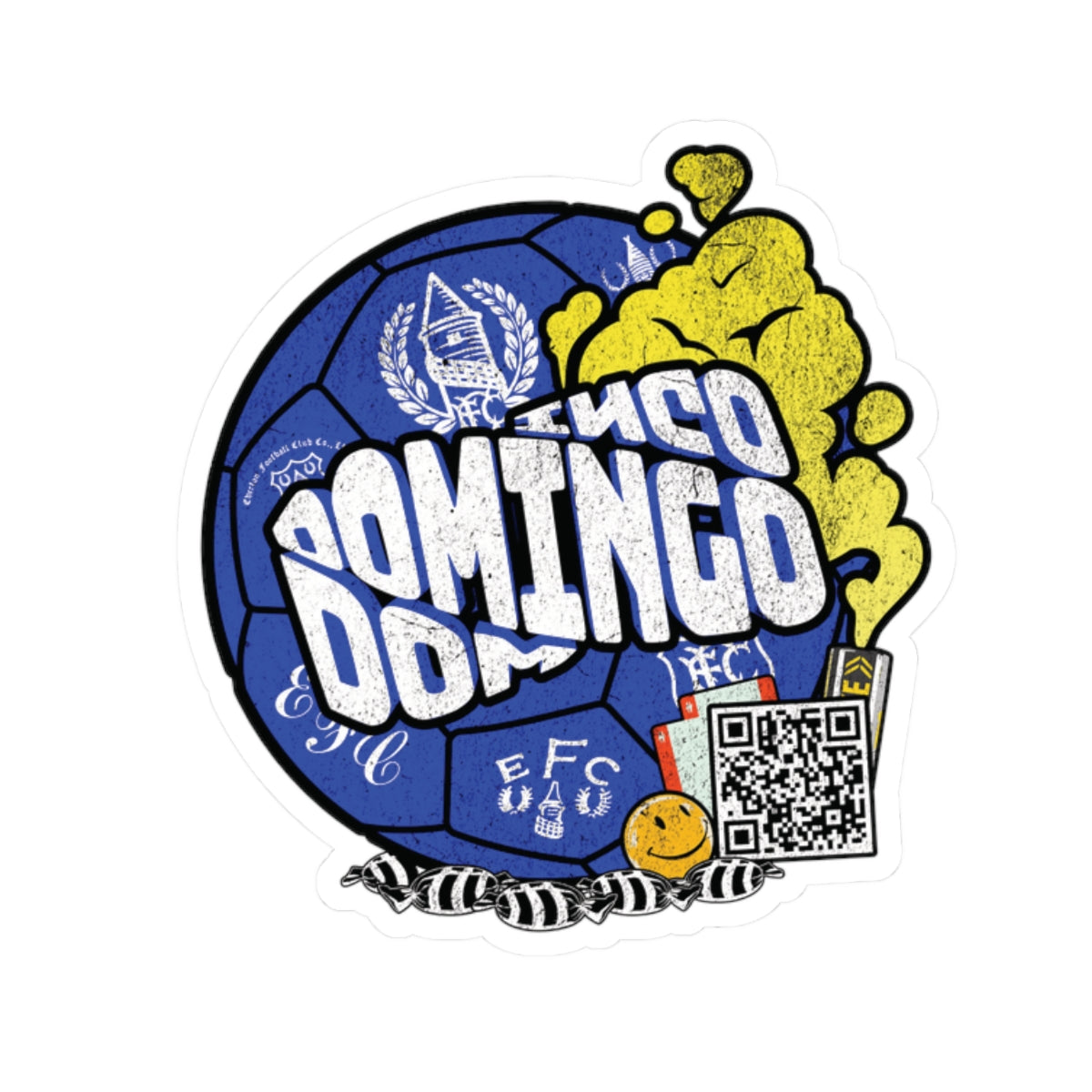 BLUE DOMINGO BALL STICKER