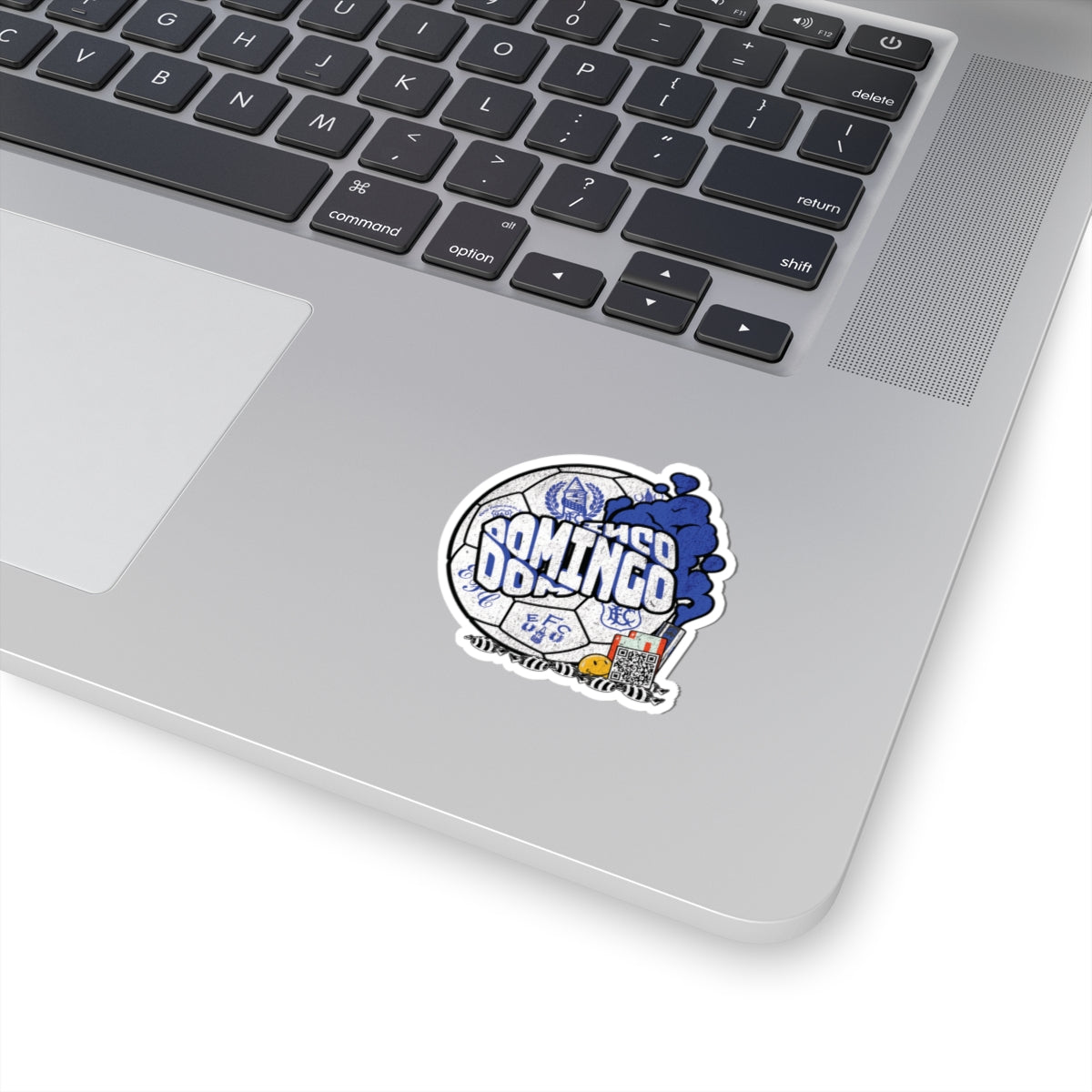 WHITE DOMINGO BALL STICKER